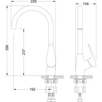 Смеситель Lemark Linara для кухни LM0405C