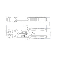 Обжимной инструмент для разъемов RJ45 Hyperline HL-3H00010 PLEZ 403345