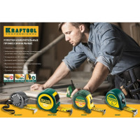 Рулетка KRAFTOOL Grand 5 м, 25 мм, обрезиненный пластиковый корпус 34022-05-25