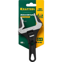 Разводной ключ KRAFTOOL SlimWide Compact 160/43 мм 27266-25