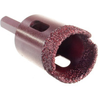 Коронка алмазная вакуумная по камню D28-10W-35L-Ш8 (28х35 мм; хвостовик HEX8 мм) MESSER 06-36-028