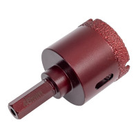 Коронка алмазная вакуумная по камню D45-10W-35L-Ш11 (45х35 мм; хвостовик HEX11 мм) MESSER 06-36-045