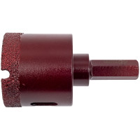Коронка алмазная вакуумная по камню D45-10W-35L-Ш11 (45х35 мм; хвостовик HEX11 мм) MESSER 06-36-045