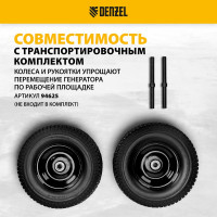 Бензиновый генератор DENZEL GE 6900 5,5 кВт, 220В 50Гц, 25 л, ручной старт 94637