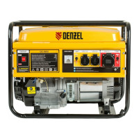 Бензиновый генератор DENZEL GE 6900 5,5 кВт, 220В 50Гц, 25 л, ручной старт 94637