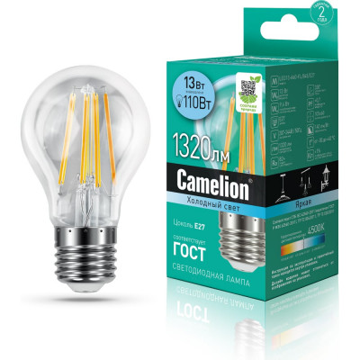 Светодиодная лампа Camelion LED13-A60-FL/845/E27 13Вт 220В 13717