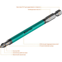 Биты KRAFTOOL Optimum Line PH2, 100 мм, E 1/4", 10 шт 26122-2-100-10