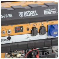 Бензиновый генератор DENZEL PS 70 EA, 7,0 кВт, 230В, 25л 946894