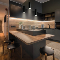 Светодиодный светильник FERON HL530 на подвесе 15W 4000K 35 градусов черный 80х200 32480