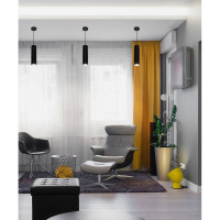 Светодиодный светильник FERON HL530 на подвесе 15W 4000K 35 градусов черный 80х200 32480