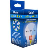Светодиодная лампа Uniel LED-A60-10W/NW/E27/FR/MB PLM11WH Форма А, матовая UL-00002372