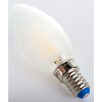 Светодиодная лампа Uniel LED-C35-6W/WW/E14/FR PLS02WH Форма свеча, матовая UL-00000305