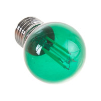 Лампа Uniel LED-G45-5W/GREEN/E27 GLA02GR светодиодная, форма шар UL-00002988