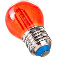 Лампа Uniel LED-G45-5W/RED/E27 GLA02RD светодиодная, форма шар UL-00002986