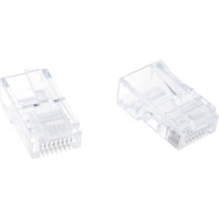 Вилка Cablexpert RJ-45 8P8C универсальная кат.5e, контакты 6 микродюймов 10 шт. PLUG3UP6/10