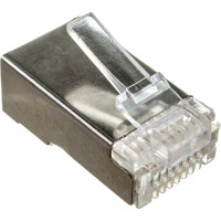 Вилка Cablexpert RJ-45 8P8C универсальная кат.5e экранирован контакты 30 мкр 100 шт. PLUG5SP