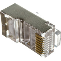 Вилка Cablexpert RJ-45 8P8C универсальная кат.5e экранирован контакты 30 мкр 100 шт. PLUG5SP