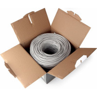 Кабель Cablexpert FTP indoor 4x2x(7 *0.18), медный, кат.5е, многож., 305м, box, серый, FPC-5004E