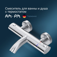 Смеситель для ванны и душа AM.PM Sense с термостатом, хром F7550064