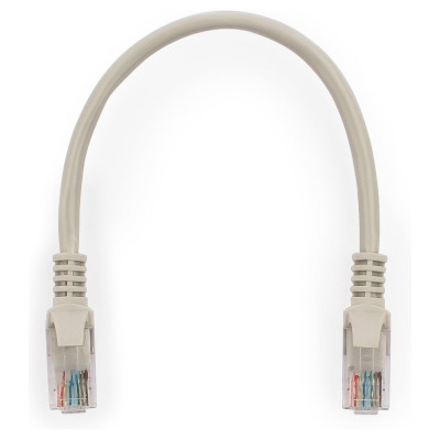 Патч-корд Cablexpert UTP кат.6, 0.25м, литой, многожильный серый PP6U-0.25M