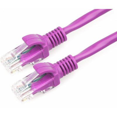 Патч-корд Cablexpert UTP кат.5e, 0.25м, литой, многожильный фиолетовый PP12-0.25M/V