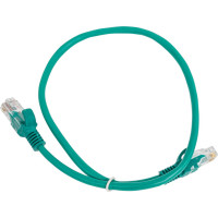 Многожильный патч-корд Cablexpert UTP кат.5e, 0.5м, литой, зелёный PP12-0.5M/G