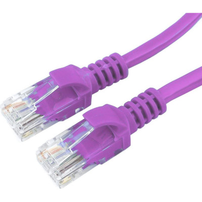 Многожильный патч-корд Cablexpert UTP кат.5e, 0.5м, литой, фиолетовый PP12-0.5M/V