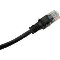 Многожильный патч-корд Cablexpert UTP кат.5e, 1.5м, литой, чёрный PP12-1.5M/BK