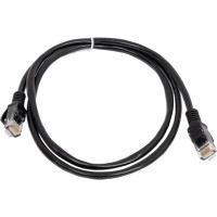 Многожильный патч-корд Cablexpert UTP кат.5e, 1м, литой, чёрный PP12-1M/BK