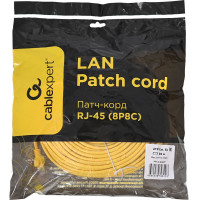 Патч-корд Cablexpert UTP кат.5e, 30м, литой, многожильный жёлтый PP12-30M/Y