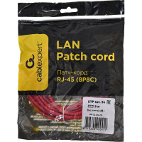 Многожильный патч-корд Cablexpert UTP кат.5e, 3м, литой, красный PP12-3M/R