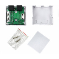 Розетка Cablexpert RJ45+RJ11 кат.5e UTP внешняя 2 порта, 110&Krone NA-TA/1