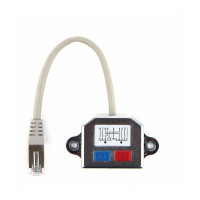Разветвитель Cablexpert FTP 1 порт RJ45 T568A/T568B 2 порта RJ45 10/100 BASE-T NCA-SP-02