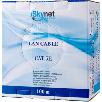 Кабель SkyNet Premium UTP indoor 4x2x0,51, медный, FLUKE TEST, кат.5e, однож., 100 м, box, серый CSP-UTP-4-CU/100