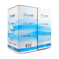 Кабель SkyNet Standart UTP indoor 4x2x0,48, медный, FLUKE TEST, кат.5e, однож., 305 м, box, серый CSS-UTP-4-CU