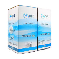 Кабель SkyNet Light FTP indoor 2x2x0,46, медный, FLUKE TEST, кат.5e, однож., 305 м, box, серый CSL-FTP-2-CU