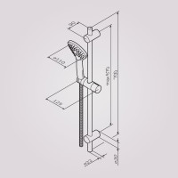 Душевой комплект AM.PM Gem ручной душ F0190000