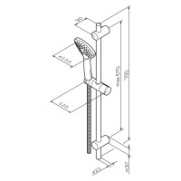 Душевой комплект AM.PM Gem ручной душ F0190000