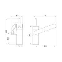 Смеситель для умывальника Damixa 290217464