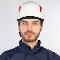 Защитная строительная каска Delta Plus GRANITE WIND белого цвета GRAWIBCFL