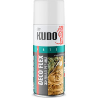 Краска для декоративных работ KUDO жидкая резина DECO FLEX белая KU-5301