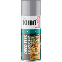 Краска для декоративных работ KUDO DECO FLEX жидкая резина серая KU-5308