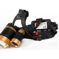 Аккумуляторный налобный фонарь Ultraflash E1333 4Вт золото/черный 13903
