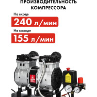 Поршневой безмасляный компрессор QUATTRO ELEMENTI PACIFIC 50-240 919-761