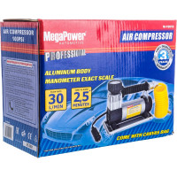 Компрессор поршневой, 100 PSI, удлиненный шланг, в сумке, 12V Megapower M-19010 105543