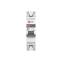 Автоматический выключатель EKF 1P 4А (C) 4,5kA ВА 47-63 PROxima mcb4763-1-04C-pro