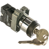 Переключатель EKF BG21 2P с замком не возвратный NO 10 шт. xb2-bg21