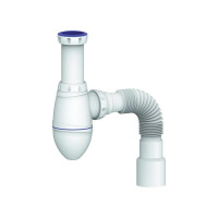 Сифон для умывальника Unicorn 1.1/2"х40 без выпуска, с унив. г. т. 40 х 40/50 A420