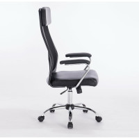 Компьютерное офисное кресло руководителя BRABIX Flight EX-540, с подлокотниками, хром, сетка 531850