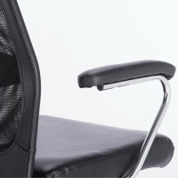 Компьютерное офисное кресло руководителя BRABIX Flight EX-540, с подлокотниками, хром, сетка 531850